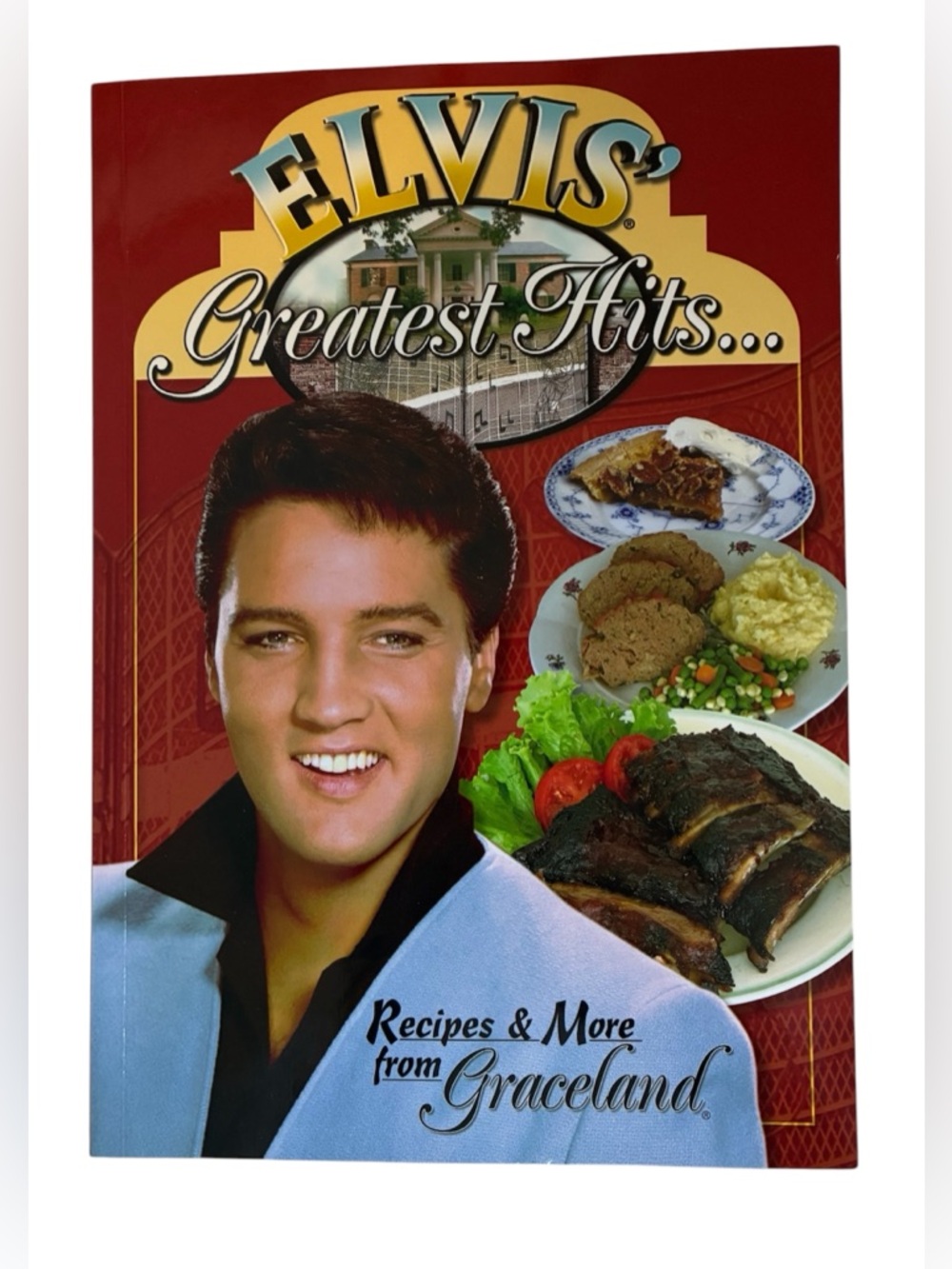 🎉2/$20 ELVIS PRESLEY COOK BOOK ELVIS’ GREATEST HITS RECIPES & MORE GRACELAND